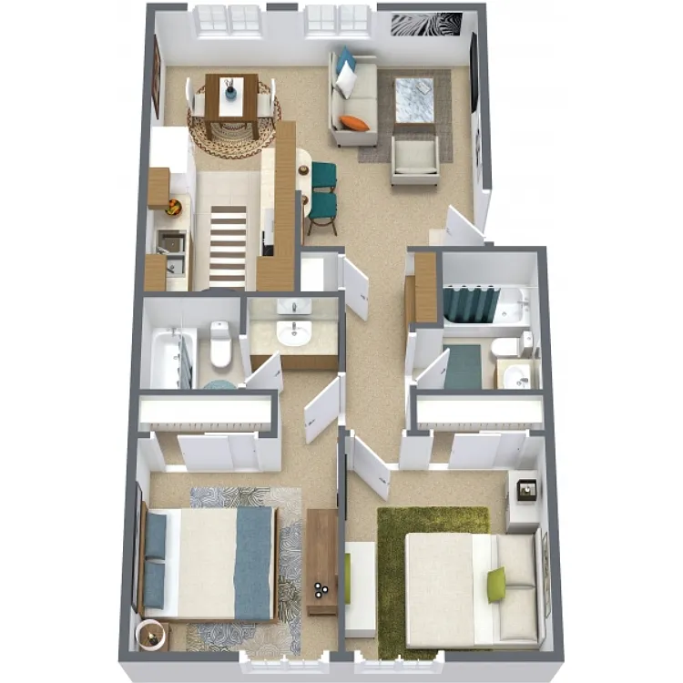 Floor plan Two Bedroom