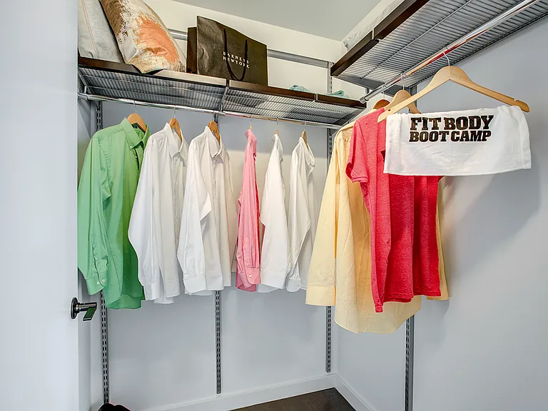 Model apartment closet