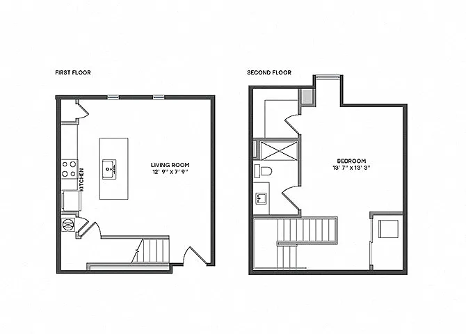 Floor plan Town Center Loft V3