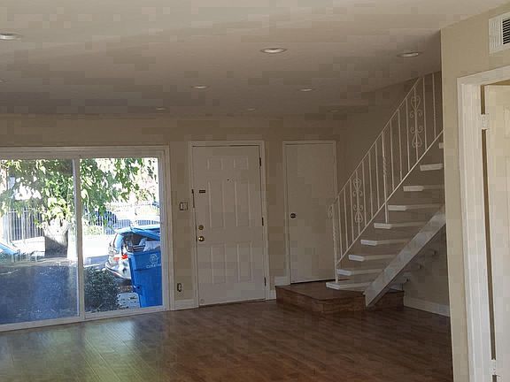 Living room with new hardwood floors