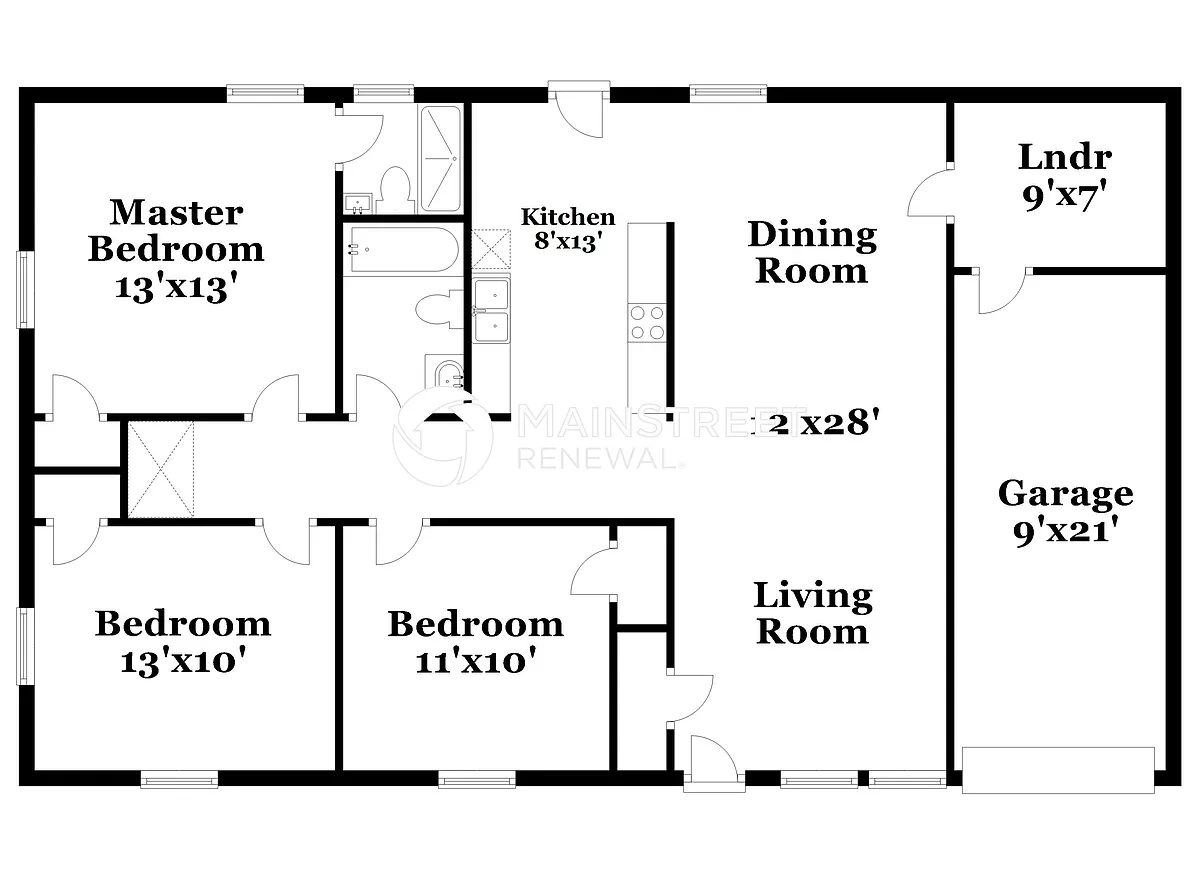 Floor Plan - 2704 Hardy Pl
