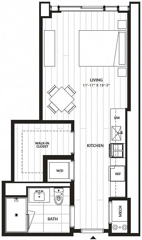 Floor plan Studio-S3