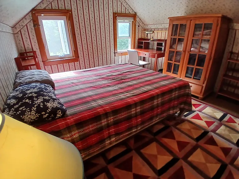 Second bedroom has garden view