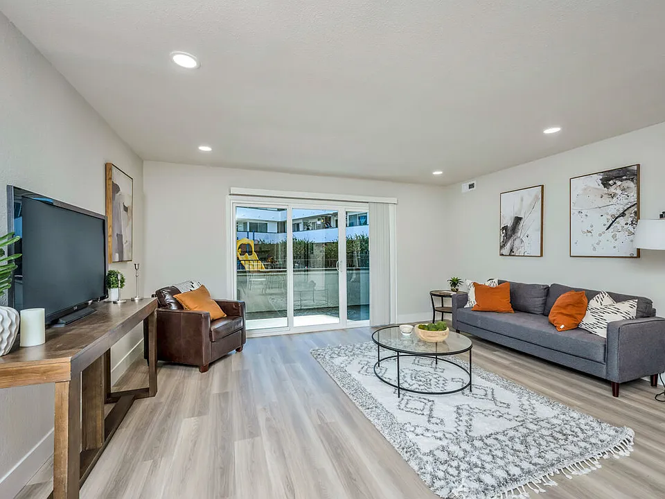 Living Room With Wooden Flooring