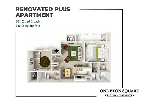Floor plan B2 Renovated Plus