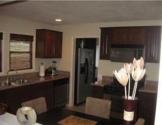 Newer cabinets and granite countertops