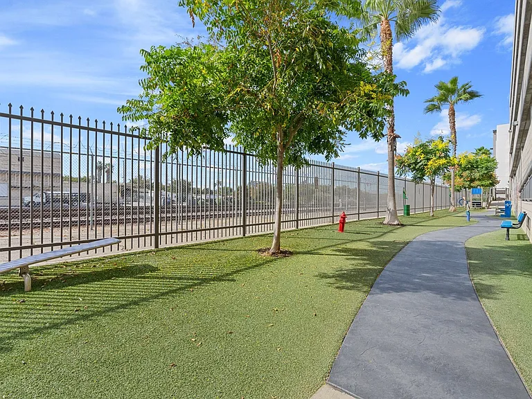 Our furry residents love our enclosed pet park