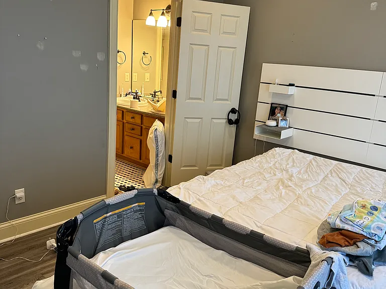 Master bedroom has its private bathroom