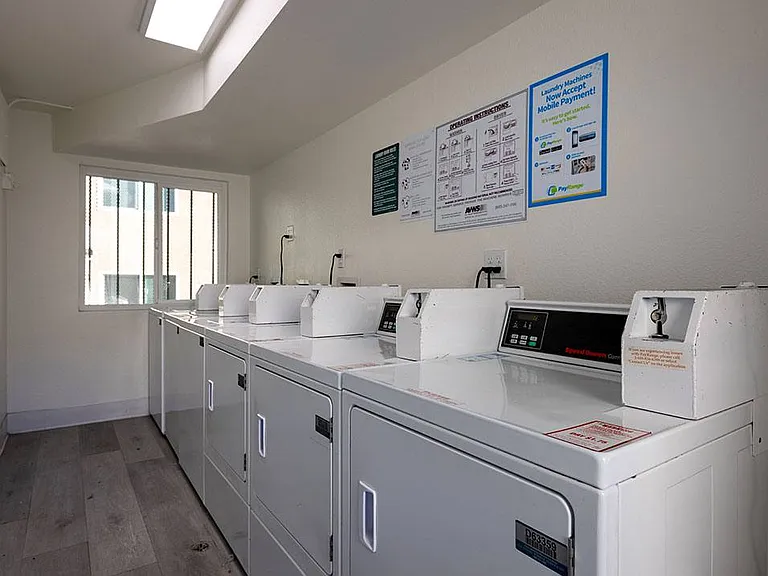 Clean and well-maintained laundry room.