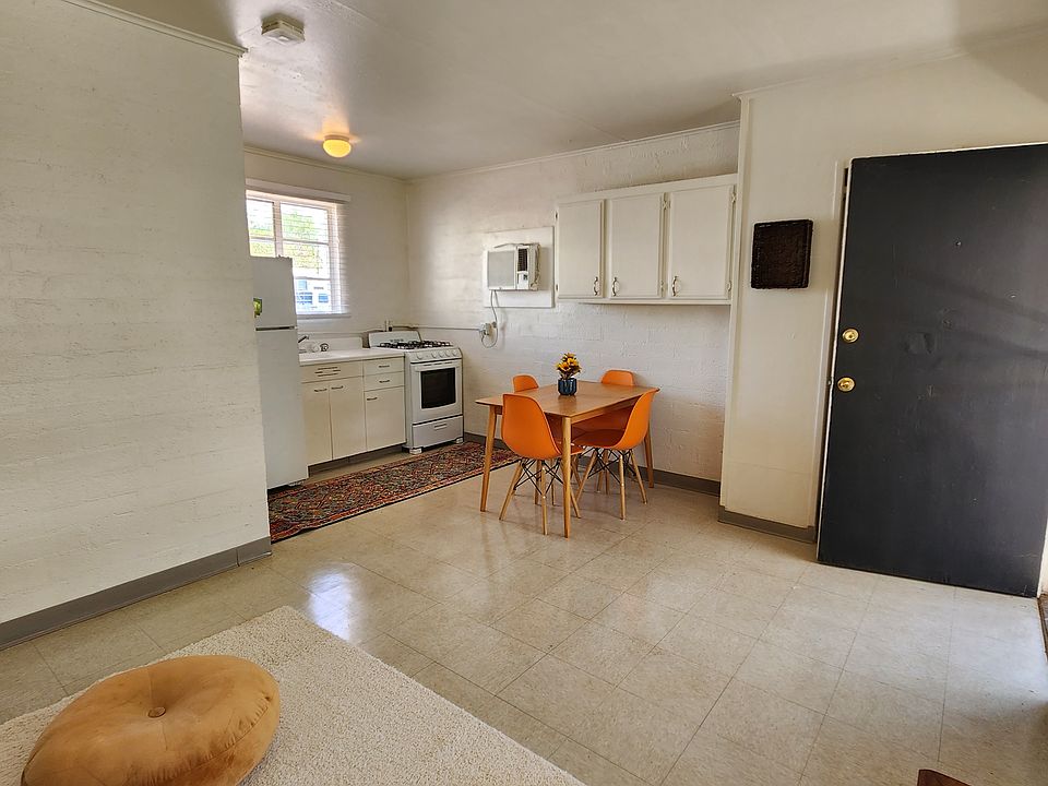 Not as pictured, this is a similar apartment. There is not a stove in this apartment, but there will be a convection microwave and new refrigerator