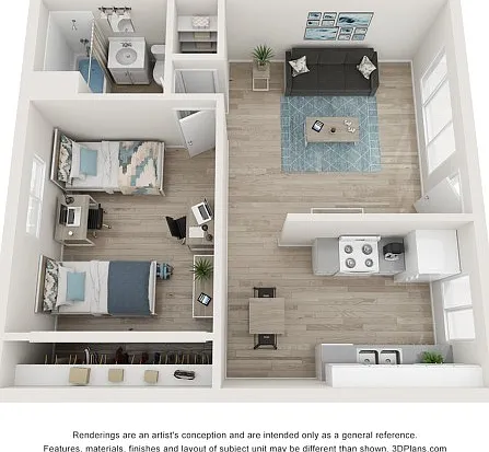 1 Bedroom 1 Bedroom