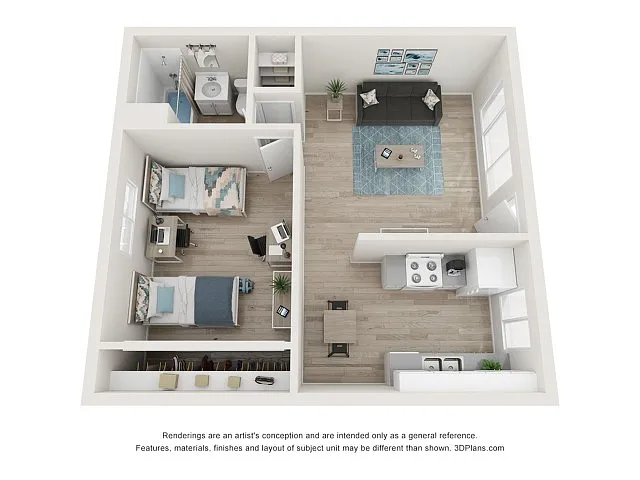 Floor plan Coronado 1x1B
