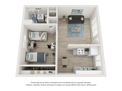 Floor plan Coronado 1x1B