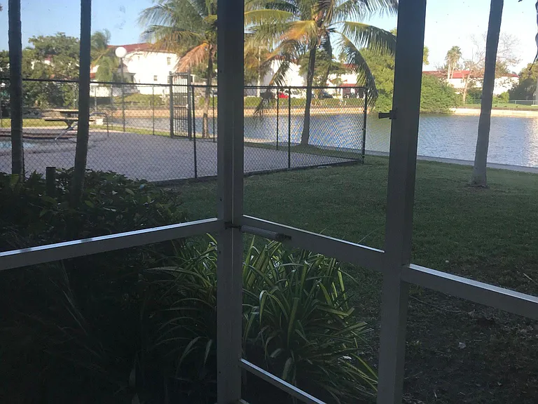 Patio opens to Garden, Lake and Pool