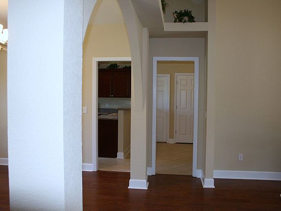 View into kitchen