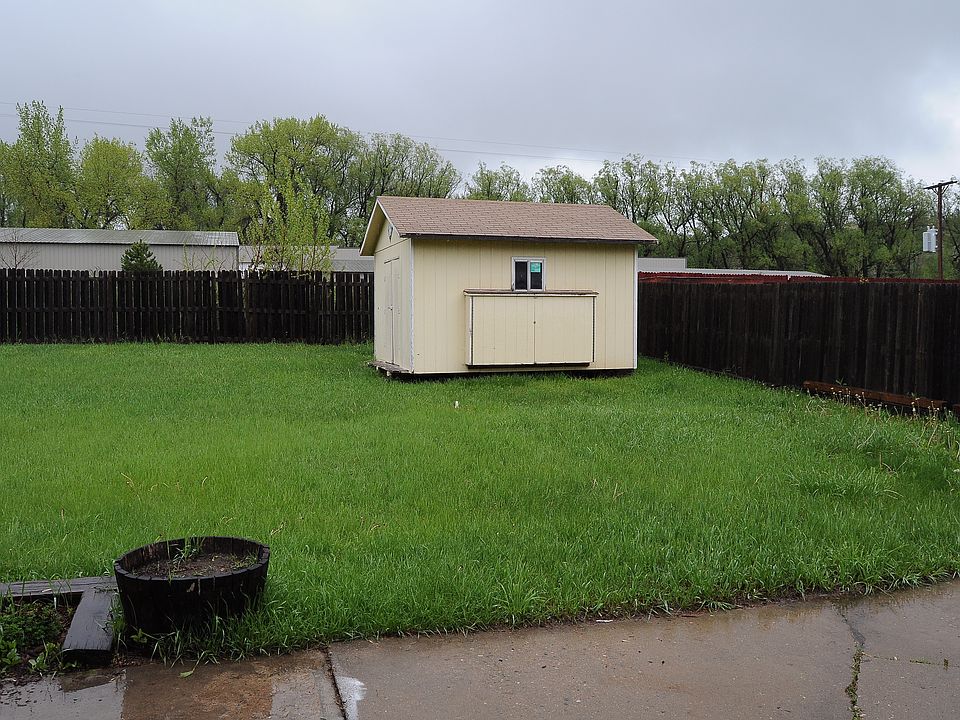 Backyard with shed