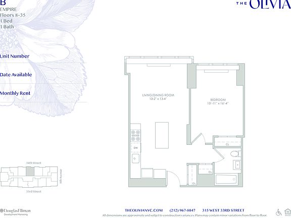 2nd image of 315 W 33rd St APT 12B