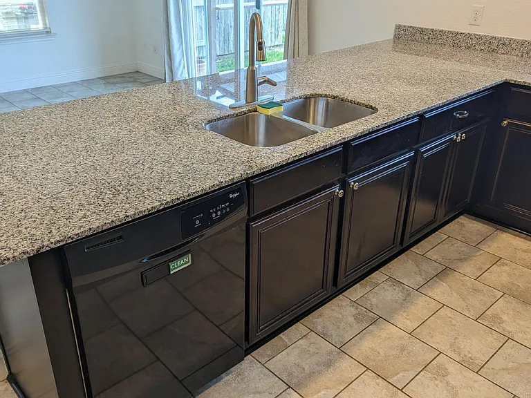 Granite countertops.