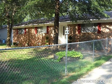 Front yard with shade trees