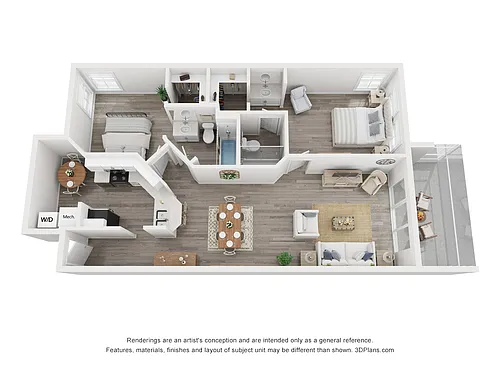 Floor plan 2 Bedroom