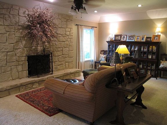 fireplace in living room