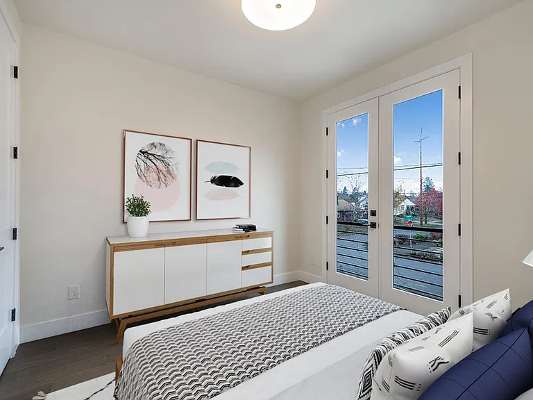 Bedroom 4. This image shows a virtually furnished space. Bedrooms come unfurnished.