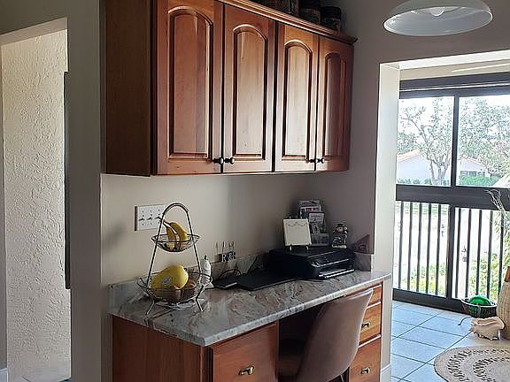 desk in front entrance