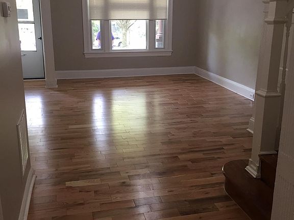 View from living room to front of house