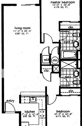 Floor plan to unit