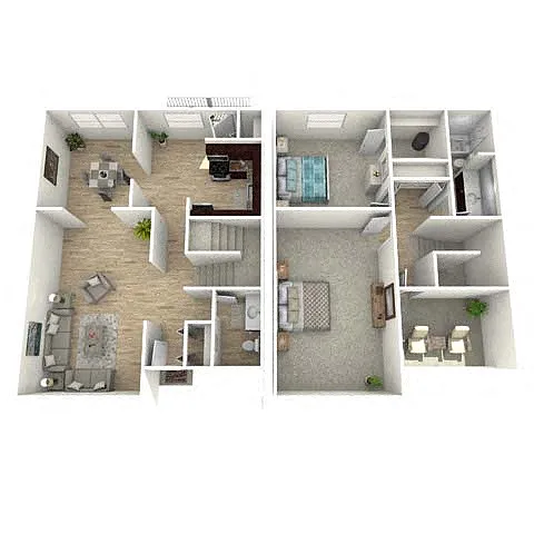 Floor plan Hillcrest Townhome