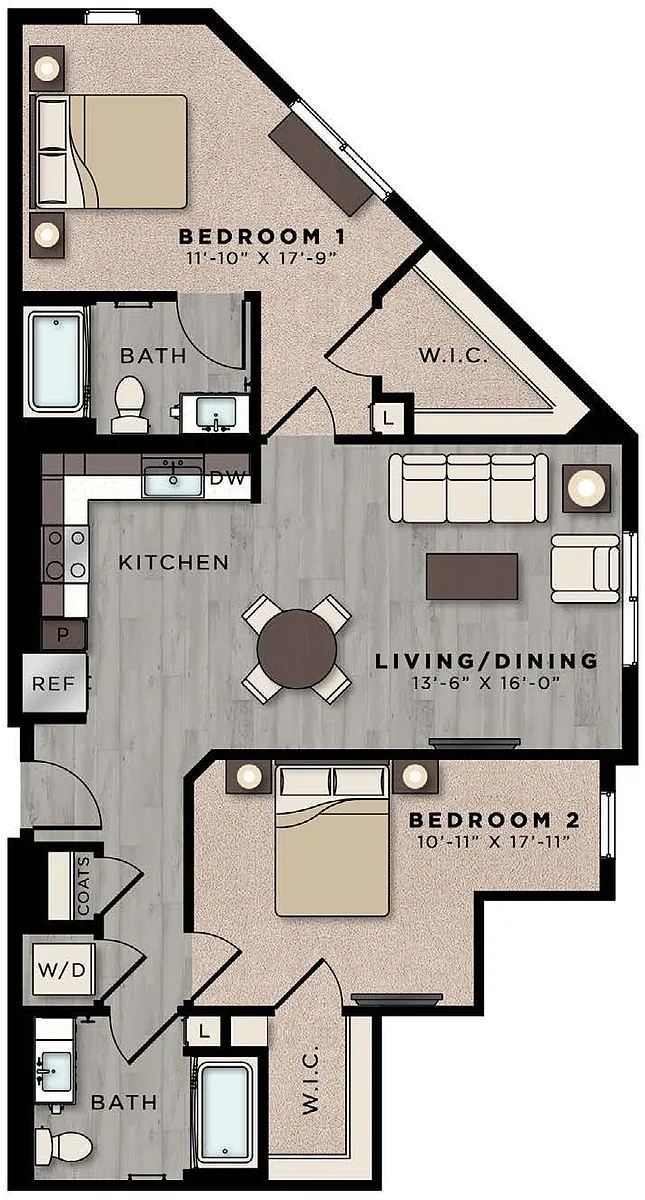 Floor plan CA124-B2-1143