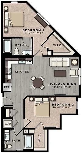 Floor plan CA124-B2-1143