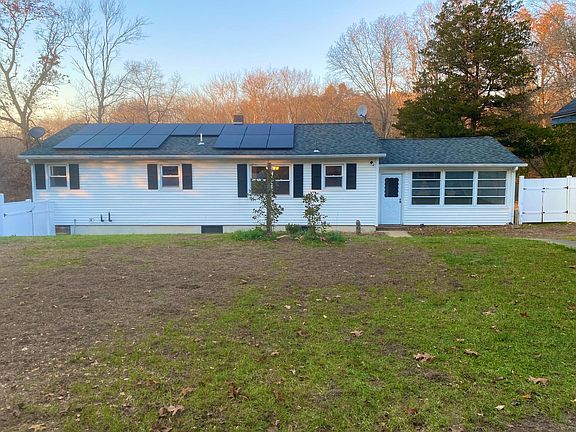 Fenced in back yard . Solar electric