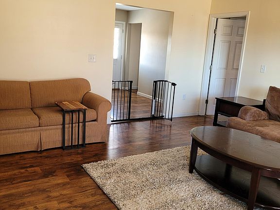 Living room open to kitchen.