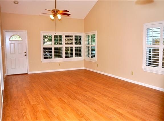 Huge front room. Wood floors throughout most of the house.