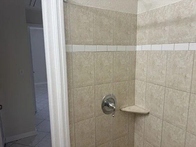 Shower, no bath tub