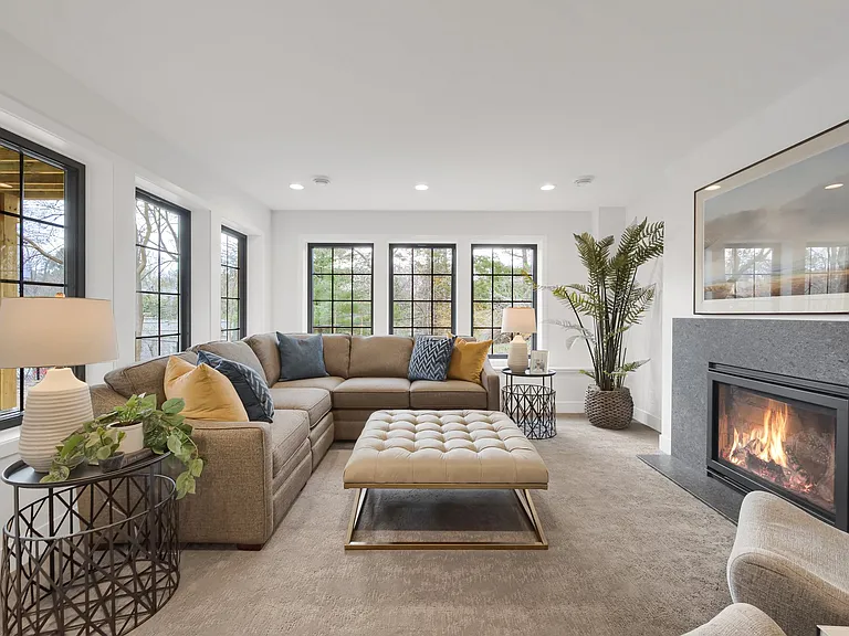 Family Rm w Fireplace Walk Out Level