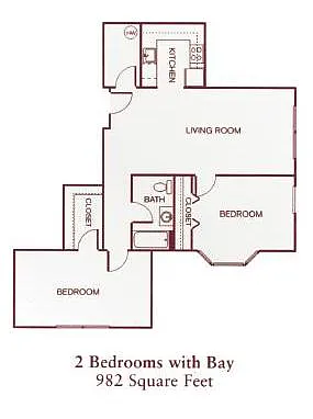 Floor plan Two-Bedroom