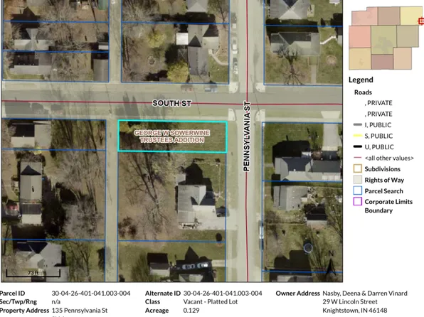 135 Pennsylvania St, Shirley, IN 47384