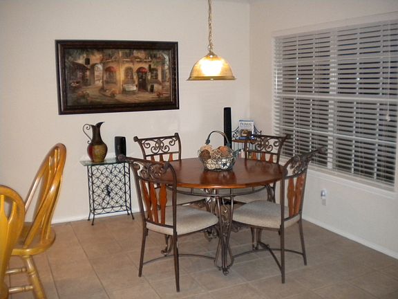 Dining Area overlooks patio