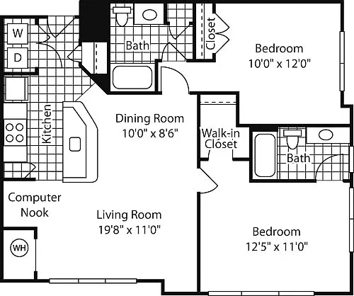 Floor plan Mondrian