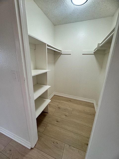 One bedroom floor plan A, walk in closet
