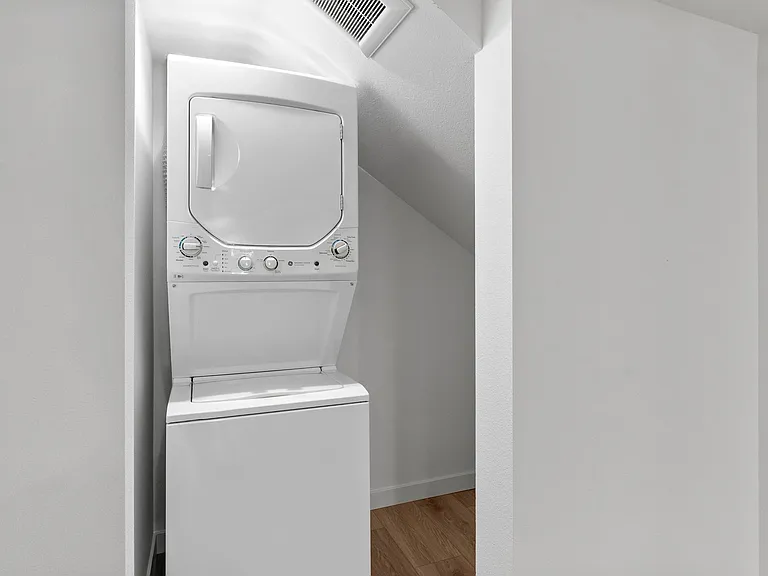 Private laundry and storage