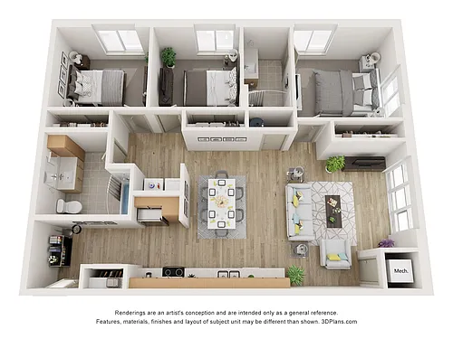 Floor plan 3 Bedroom