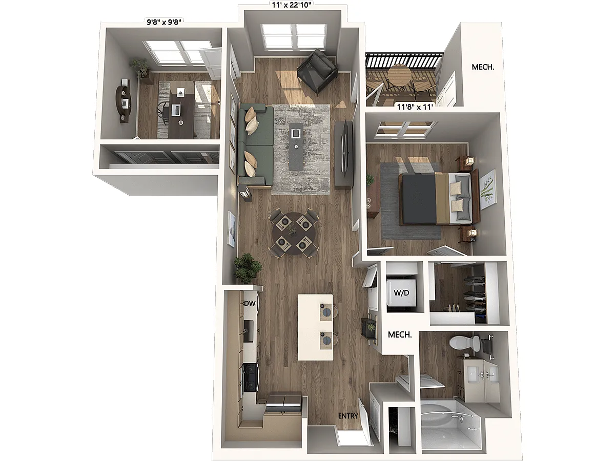 Floor plan AM14-D