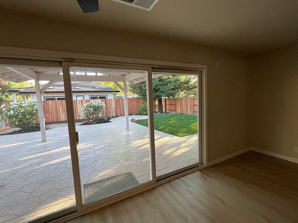 View of back yard