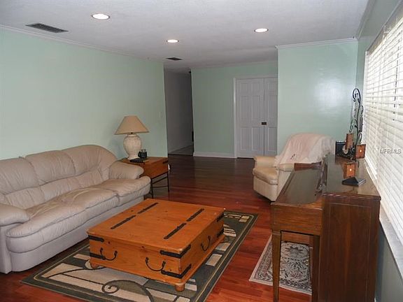 Living room area with Brazilian mahogany flooring