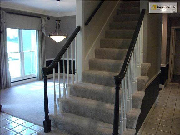 New carpeting installed on stairs