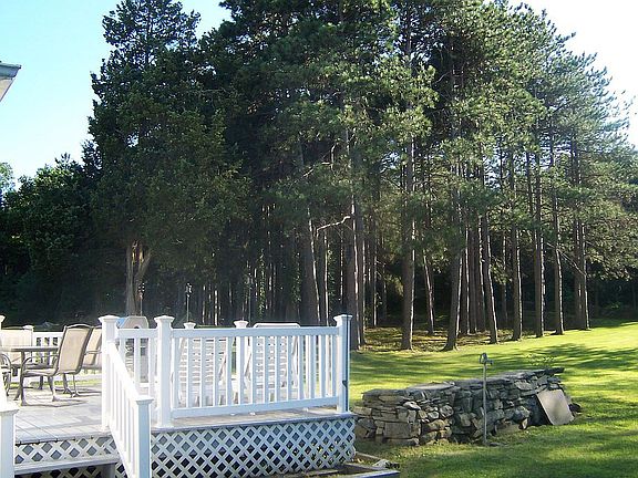 Back yard with deck