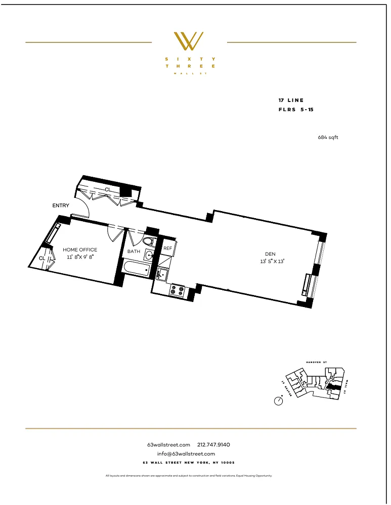 Building Photo - 63 Wall St #517